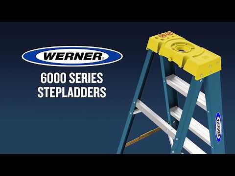 Werner Ladder - 6000 Series Fiberglass Step Ladders