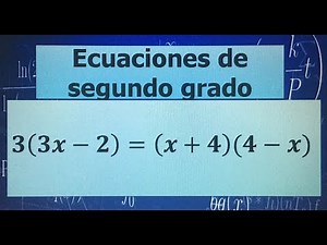 ECUACIONES DE SEGUNDO GRADO CON PARÉNTESIS, USANDO FORMULA GENERAL, (EJEMPLO 3)