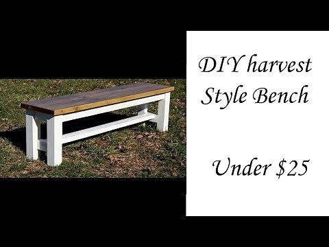 DIY harvest bench under $25!