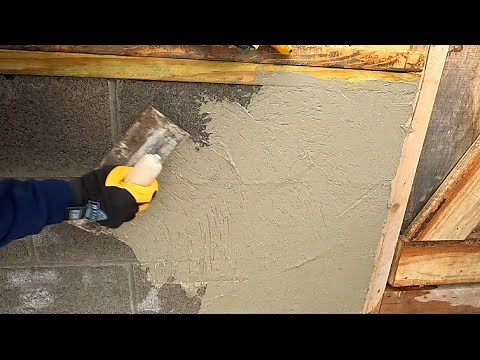 How To Parge A Block Wall