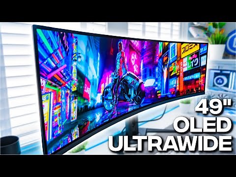 Gaming On a 49 Inch monitor Is WILD! - Aorus CO49DQ QD-OLED Review