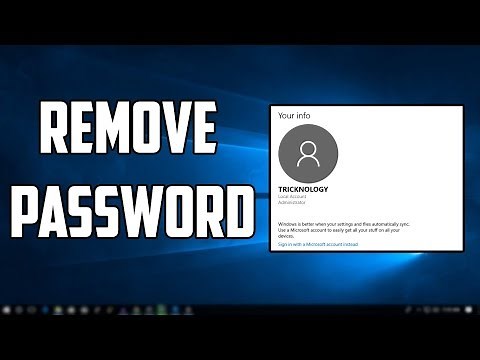 How To Remove Password From Windows 10 PC/Laptops