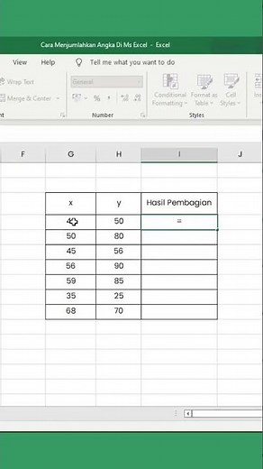 Cara Membagi Angka Di Excel