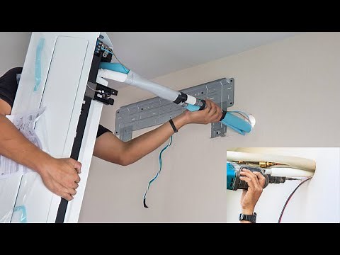 how to install split air condition | AC fitting