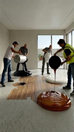 “Infinity Luxury Room Transformation | Epic Epoxy Floor Build Series” #aquarium #shorts #viralvideo