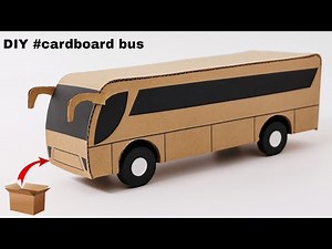 How to make a bus with cardboard | Diy cardboard bus