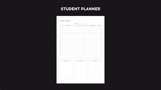 Printable Student Planner Bundle | Academic College Study Planner Assignment Tracker Exam Homework Grade Tracker A4 A5 US Letter High School - Etsy