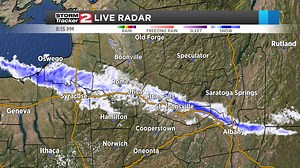 8:15 Radar update: The lake-effect snow band isn't dumping as much snow as earlier, but gusty winds along with snow will continue to move through the Mohawk Valley as winds gradually continue to shift south. | WKTV Weather