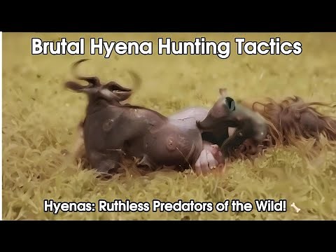Hyenas Eating Their Prey Alive! (Shocking and Brutal Hunt in the Wild). A Deadly Encounter....
