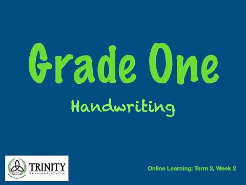 Grade 1: Handwriting