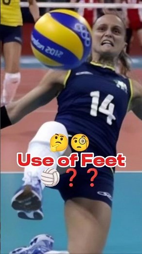 Can You use. Your feet in Volleyball 🏐 Rules❓❓#volleyballl #volleyballrules #viral