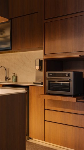 The Interior Lab on Instagram: "A kitchen that works as beautifully as it looks. Concealed appliances, seamless carpentry and materials chosen for both elegance and endurance. __ Featured Project: Waterway Terraces II Designed by DJ Chiang & Team Want to check out the full album? Click on the link in bio 👆🏻 __ The Interior Lab is a design-centric interior design firm in Singapore that creates your dream home out of your lifestyle, budget, and needs. CaseTrust Accredited. HDB-Registered. BCA (C