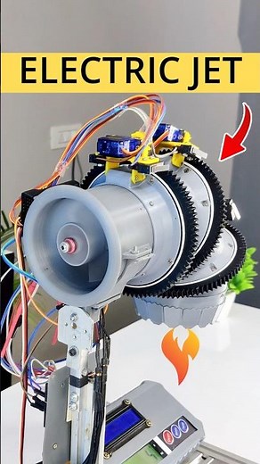 Electric Jet Engine 3D Printed and It Actually Works! ⚡🔥