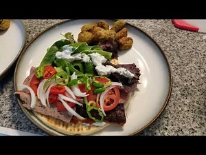 Gyro Meat on Weber Charcoal Grill Rotisserie