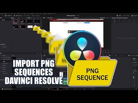 How to import "PNG SEQUENCES" in Davinci Resolve.