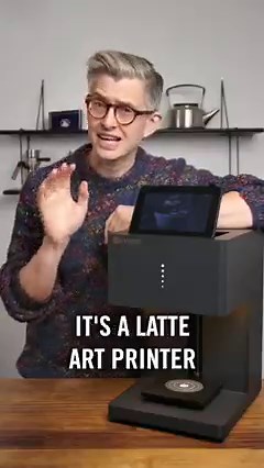 111K views · 1.2K reactions | This is the Evebot, a full-colour latte art printer. It can print on anything foamy, even beer. The inks are apparently food safe and don't really taste of anything, but they do stain your lips quite easily! You can find it on AliExpress if you're curious. #weirdcoffee #coffee | James Hoffmann | Facebook