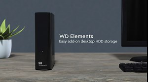 Western Digital 4TB Elements Desktop External Hard Drive, USB 3.0 for plug-and-play storage - Western DigitalBWLG0040HBK-NESN
