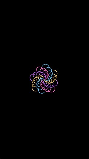 Python Turtle - Fibonacci Galaxy Bloom #graphics