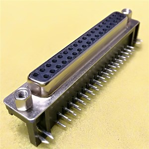 [Hot Item] D-SUB Connector, 37pin, Female, Right Angle (90degree) , Lock Black, 3AMP Current