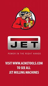 Explore the world of metalworking with precision and efficiency using JET milling machines, including CNC mills, mill drills, and vertical mills crafted for application-specific industrial tasks. Backed by over 60 years of industry expertise, JET ensures superior quality, innovation, and service in every one of our milling machine benches and tools. With a comprehensive range of accessories available to enhance functionality, JET milling machines stand as the preferred choice for professionals s