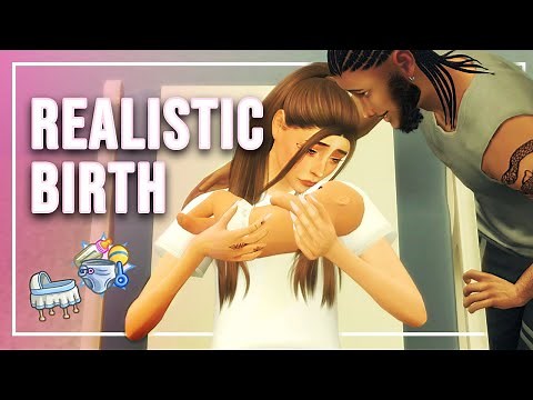 Reacting to the Realistic Birth Mod in The Sims 4 👶🏼 | PandaSama Mod Overview | Sims 4 Mod Review