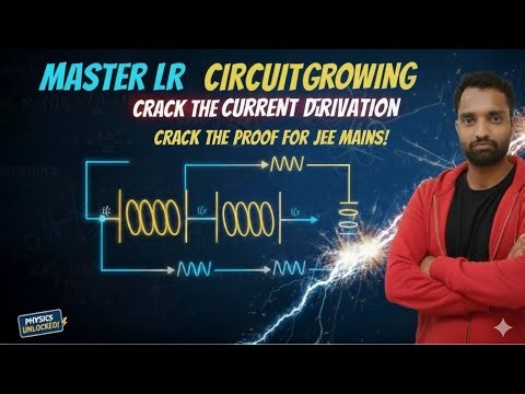 LR Circuit Demystified!✨ Growing Current Concept & Graphs | JEE Physics EMI