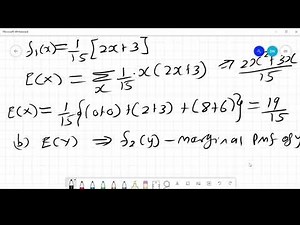 How to calculate the covariance and correlation for a joint probability mass function