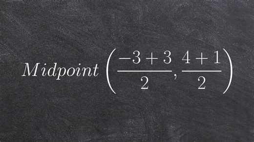 How to determine the midpoint between two points on a coordinate axis