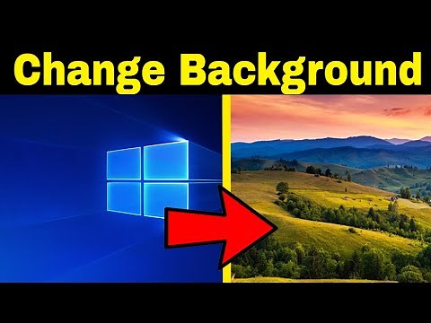 How To Change Desktop Background image in Windows 10 - Tutorial - Quick Tech Tips 2025