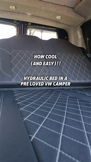 Making bed time as quick & easy as possible 🙌🏼 This pre loved VW T6 is ready and waiting for it's new home. Expertly converted by Camper King with the St Tropez layout. Visit our website to find out more 💻 | Cara Motorhomes & Caravans UK