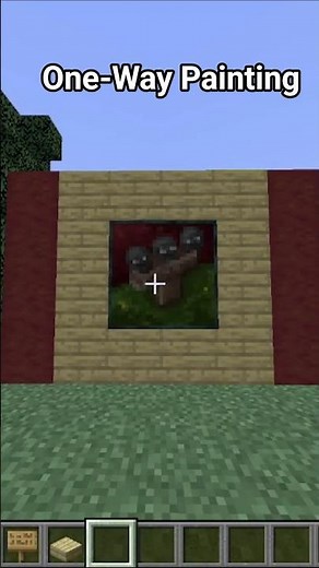 How to Make a One-Way Painting in Minecraft! #minecraft #tutorial #gaming