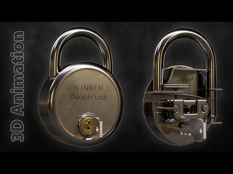 How Lock Works? Mechanism of a Lever Lock 3D Animation