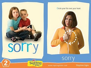 Learn how to sign sorry in ASL - SigningTime Dictionary