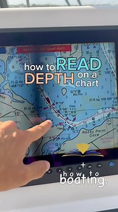 How to READ DEPTH on a chart: The numbers you see on a chart or an electronic chart are the depth which is the average of the lowest tide of the past 19 years. This is called the mean lower low water and is meant to make it as conservative as possible so you do not run aground. #howtoboating #howto #boating #boat #yachting #yacht #chart #driving #depth #travel #gps | How To Boating