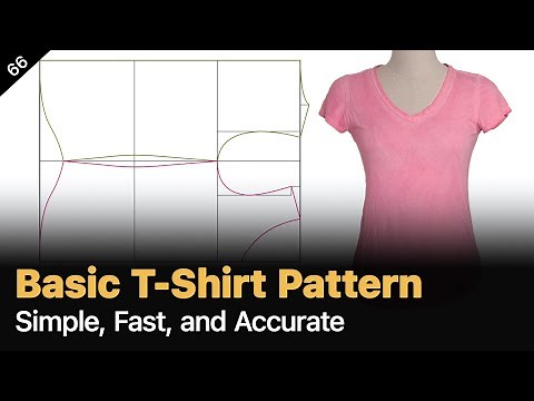 Professional T-Shirt Pattern Drafting – Step-by-Step Method [Pattern Making Tutorial]