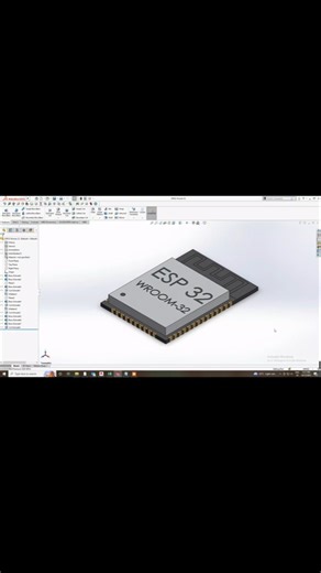 ESP32-WROOM-32 Chip | SolidWorks