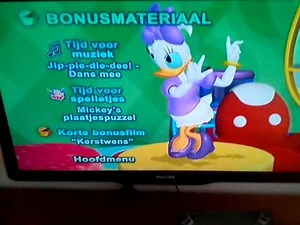 Disney Mickey clubhuis redt de kerstman dvd menu