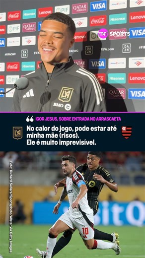 441K views · 1.5K reactions | QUE ISSO, IGOR?!  O jogador do LAFC falou que a entrada no Arrascaeta foi coisa do jogo, já que o craque do Mengão joga de maneira imprevisível. Sobrou até pra mãe...  #MundialDeClubes2025 | TNT Sports Brasil | Facebook