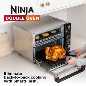 Get the countertop oven that lets you cook 2 foods, 2 ways, that finish at the same time. 🙌 | Ninja Kitchen