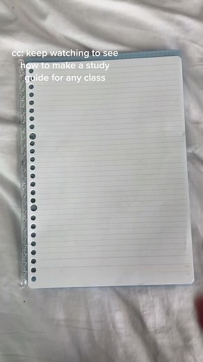 How to Make a Study Guide for Any Class