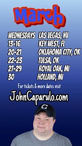 16 reactions | Royal Oak, join John Caparulo at Mark Ridley's Comedy Castle March 27-29th! Tickets on sale now! | John Caparulo | Facebook