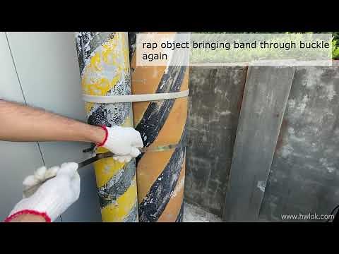 Stainless Steel Straps and Buckles Installation