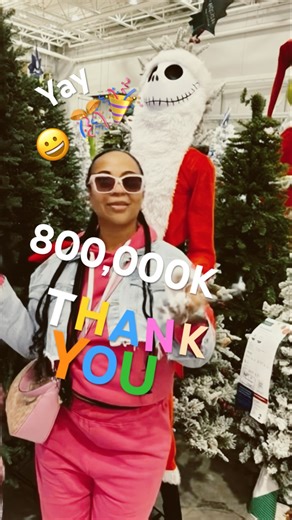 HAPPY HOLIDAYS THANK YOU FOR 800K CHRISTMAS NIGHTMARE BEFORE CHRISTMAS JACK SKELLINGTON #800k