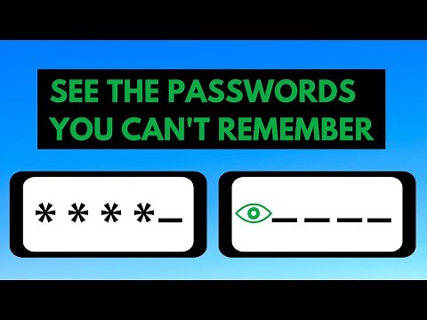 Easy Way to See Your Password Hidden Behind the Asterisks or Dots