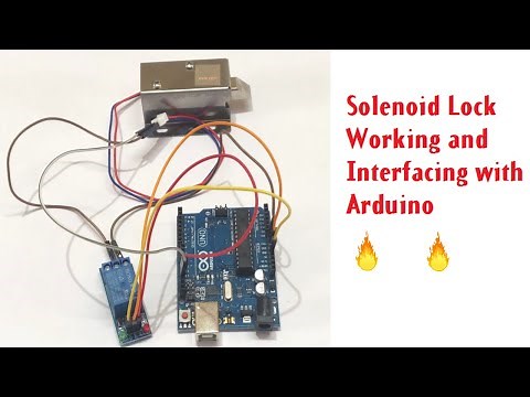 Solenoid Lock Working and Interfacing With Arduino | Arduino project