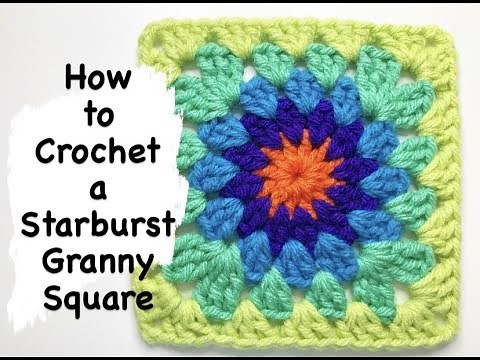 How to Crochet a Starburst Granny Square