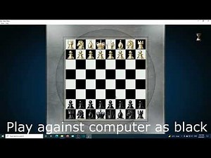 Chess Titans level 6 Windows 10 PC HD 4k 8k 120 FPS play chess black and white against the computer