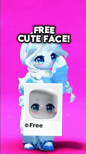 FREE CUTE ANIME ROBLOX FACE + CODE 😍💕 (LIMITED!) #roblox