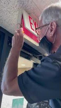 Exit Light Battery Change