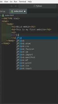 Learn HTML: Hello World, H1, and List Tutorial for Beginners